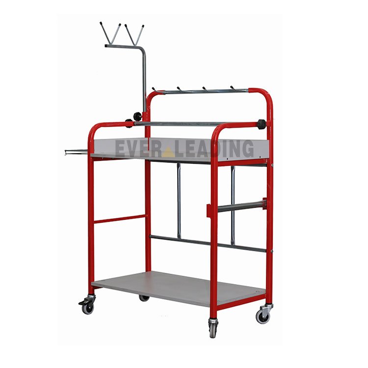 LD-AU1003 Powder Coated Mobile Trolley Part Cart for Automotive Body Repair Shop